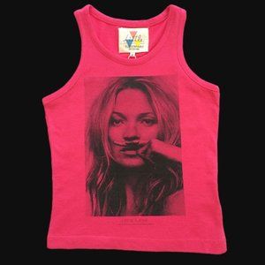 Eleven Paris Kids Kate Moss Unisex Tank Pink